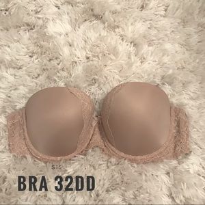 Strapless bra